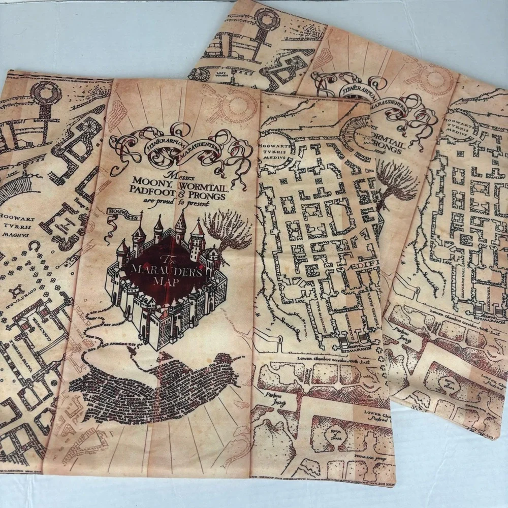 Harry Pottery’s Marauder’s Map accent pillow covers-pair(2)